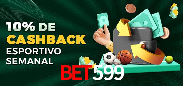 10% de bônus de cashback na Bet599